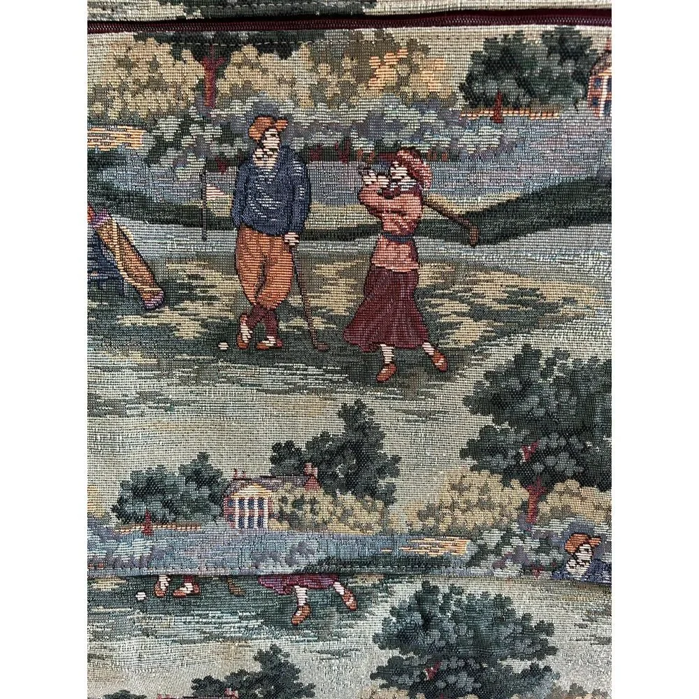 Vtg Holdings‎ Fine Accessories Tapestry Golf Hanging Garment  Bag w/ Travel Bag